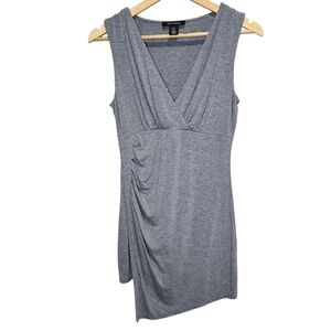 White House Black Market Asymmetrical Gray Dress
